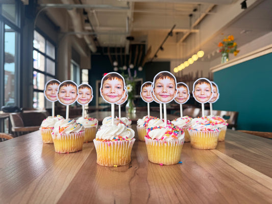 Custom Face Cupcake Toppers