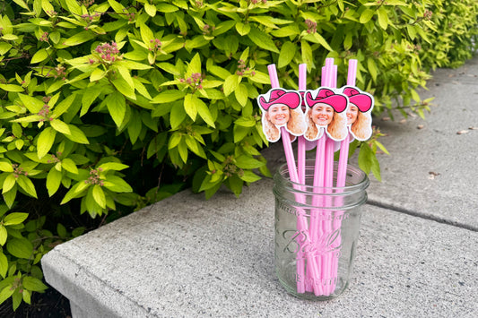 Cowgirl Heart Straws