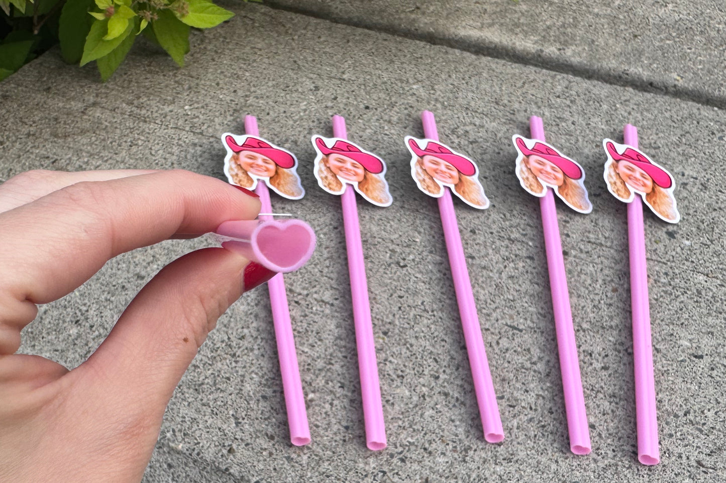 Cowgirl Heart Straws