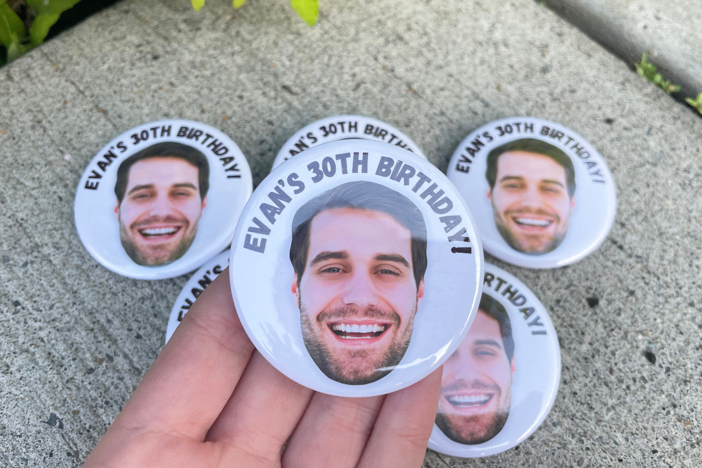 Custom Face + Custom Text Buttons