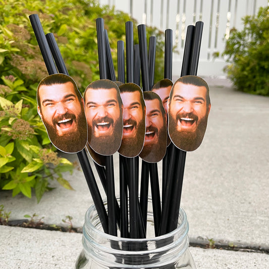 Custom Face Straws (Plastic Straw)