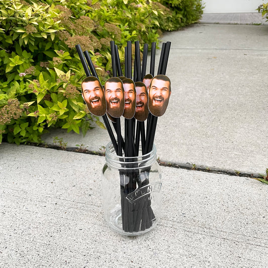 Custom Face Straws (Plastic Straw)